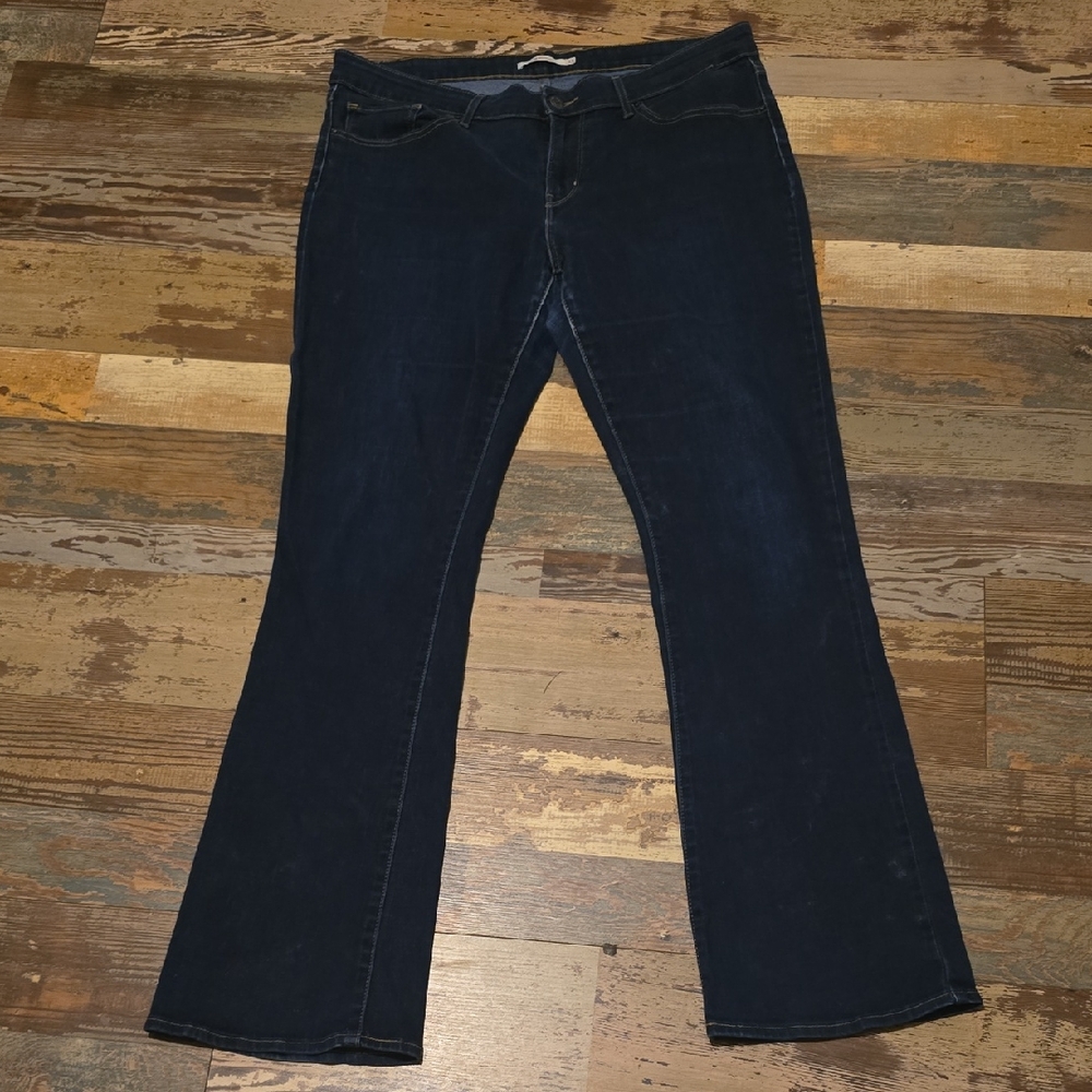 Levi's 715 Bootcut Denim Blue Jeans Womens Size 33 Inseam 32